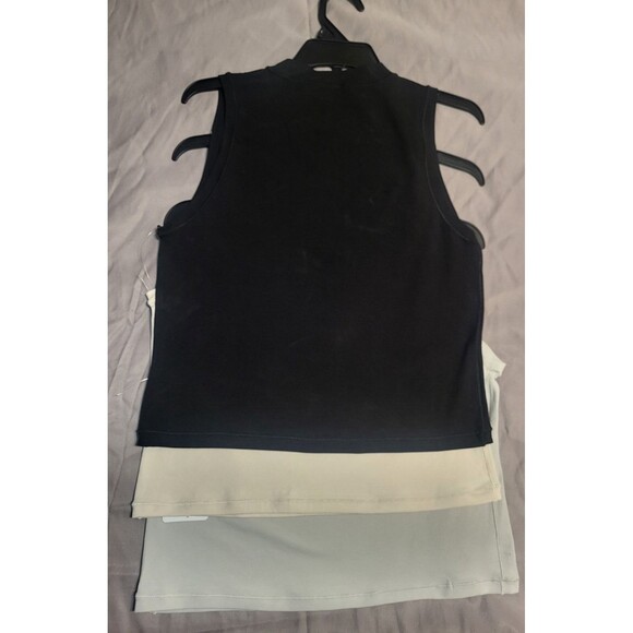 YOGALICIOUS Airlite Crop Neutral Tank Top 3 Pack Size L Yoga Workout Gym NWT $78 - Picture 2 of 5